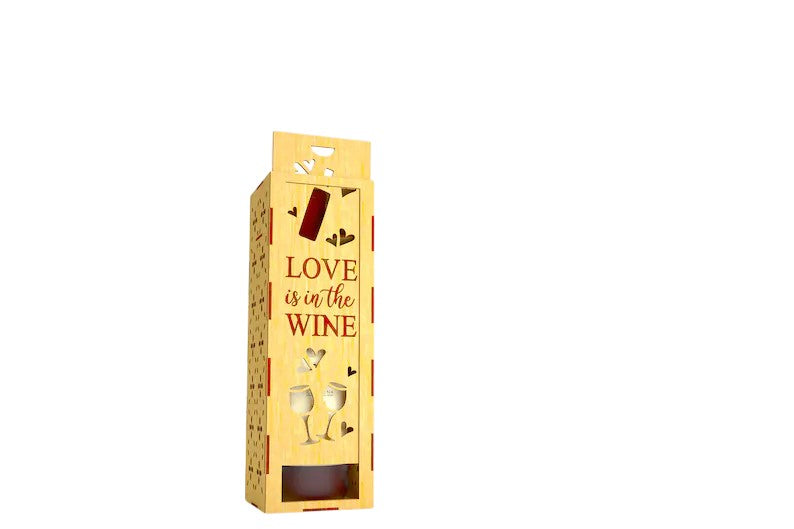Vino Box Verticale in Legno di Tiglio – Serie Eclissi