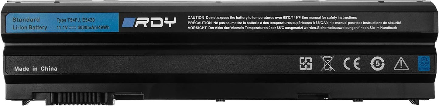 Battery T54FJ 8858X M5Y0X N3X1D for Dell Latitude E6420 E6430 E6520 E6530 E5420 E5430 E5520 E5530 E6440 E6540 Vostro 3460 3560 (Capacity: 4000mAh 11.1V)