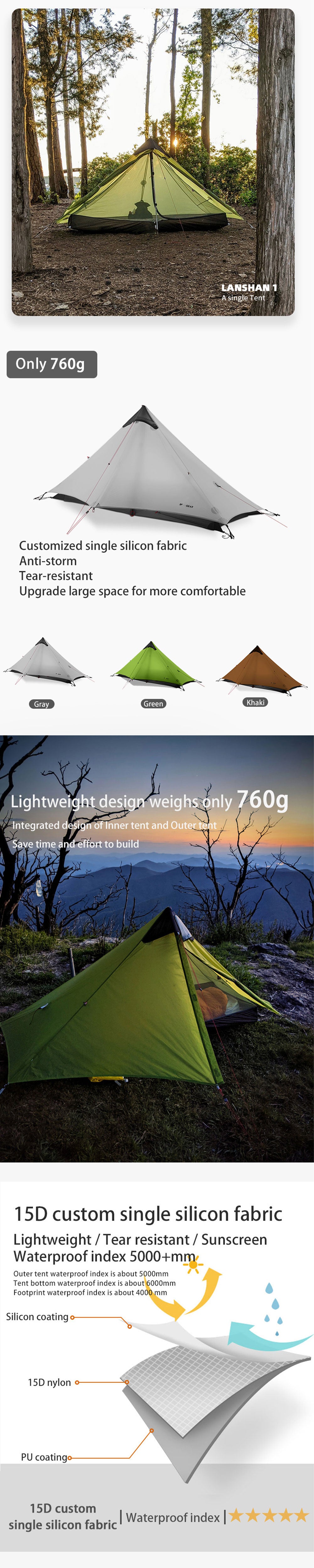 LanShan 2 3F UL GEAR 2 Person 1 Person