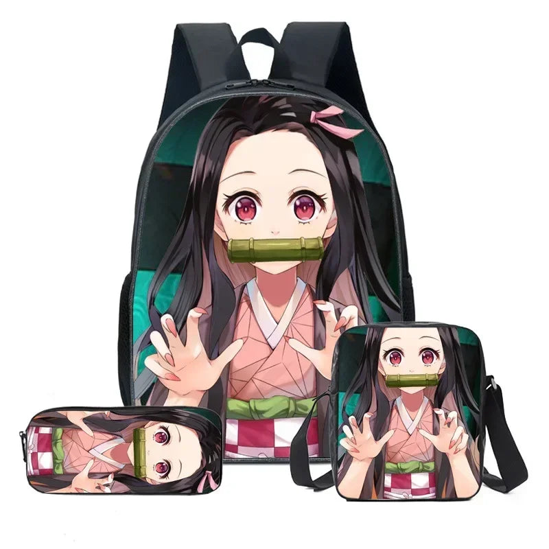 Set di 3 zaini Kamado Nezuko Demon Slayer