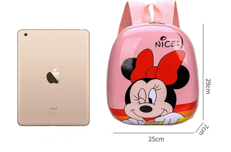 Borsa da scuola Mickey Mouse carina impermeabile ad alta capacità con guscio rigido