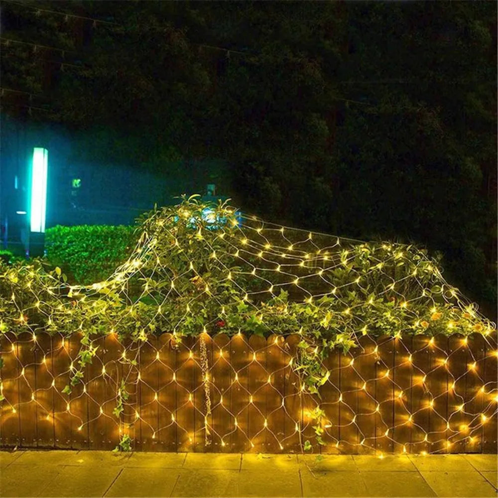 LED Rete da esterni Luce ,Festone Decorazione del giardino per Matrimonio Capodanno Luci natalizie