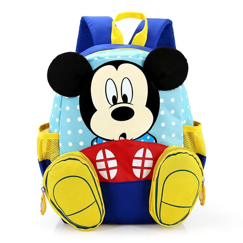 Zaino per bambini con tasche multiple di Topolino, grande capacità, grazioso zaino per la scuola materna, per ragazzi e ragazze