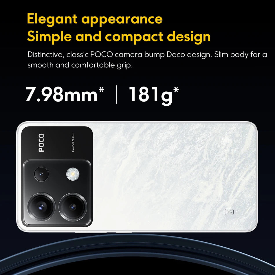 Xiaomi POCO X6 5G Triple Camera con OIS 67W Charging 5100mAh