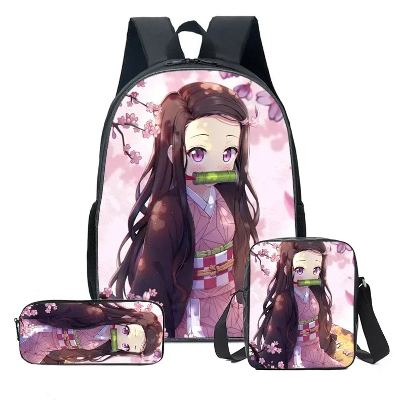 Set di 3 zaini Kamado Nezuko Demon Slayer