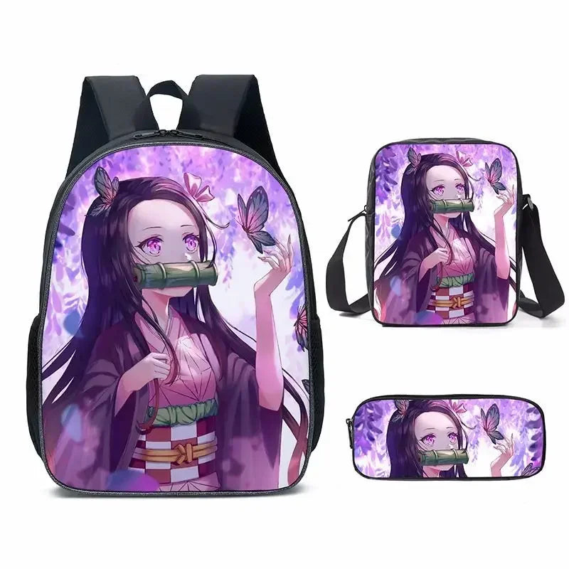 Set di 3 zaini Kamado Nezuko Demon Slayer