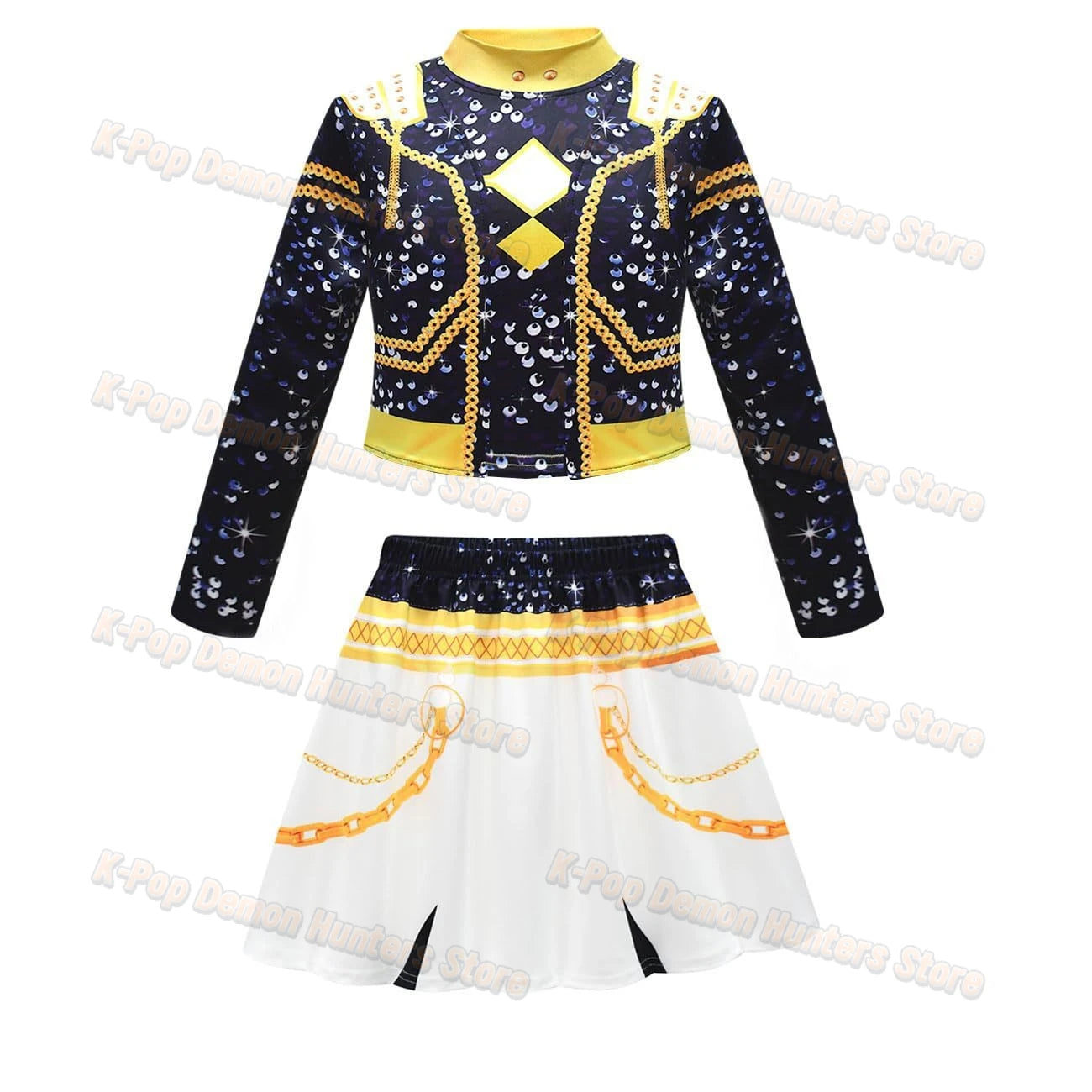 Costume da cosplay per bambini Zoey Mira Rumi del 2025, con stampa 3D, per Halloween, Carnevale, K-Pop Hunters