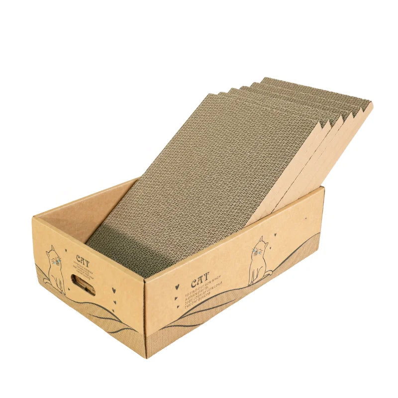 Tiragraffi per gatti, confezione da 6, tiragraffi in cartone extra large reversibili da 13" di larghezza per gatti grandi, medi e piccoli