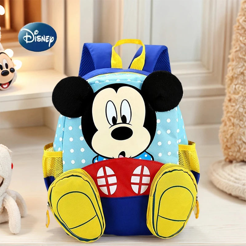 Zaino per bambini con tasche multiple di Topolino, grande capacità, grazioso zaino per la scuola materna, per ragazzi e ragazze