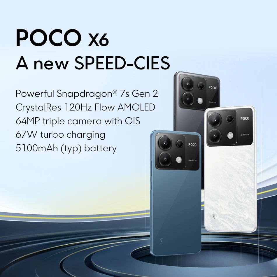 Xiaomi POCO X6 5G Triple Camera con OIS 67W Charging 5100mAh