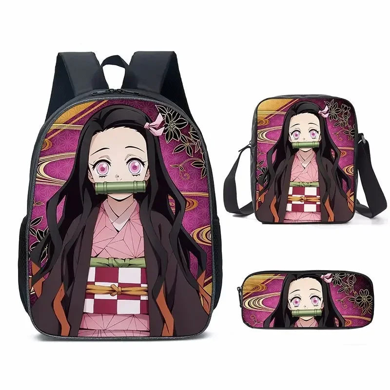 Set di 3 zaini Kamado Nezuko Demon Slayer