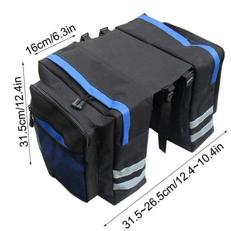 Borsa portabici-Borsa portapacchi-Borsa per bicicletta a doppio lato- Borsa da viaggio durevole