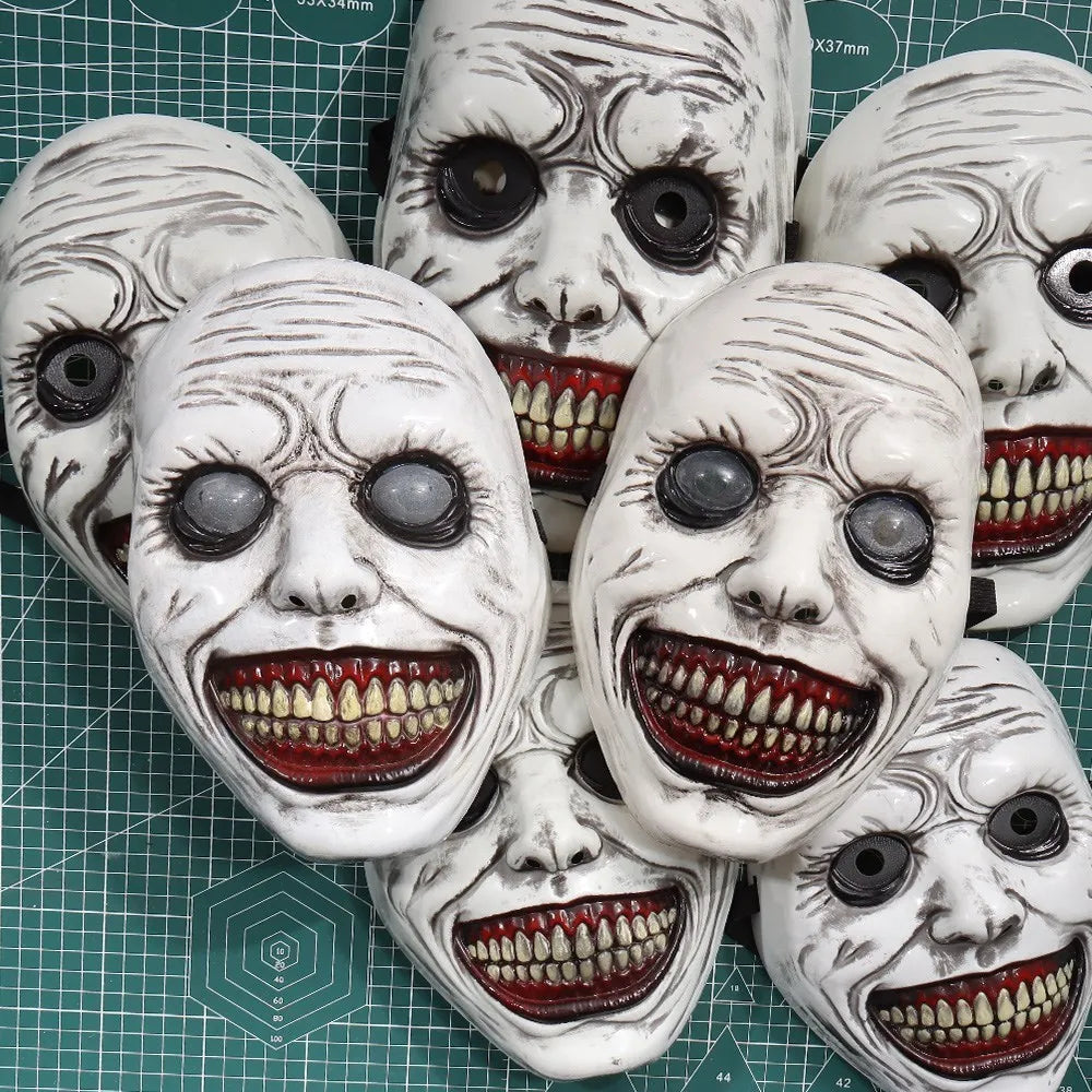 Halloween Horror L'esorcista Volto sorridente Maschera Cosplay