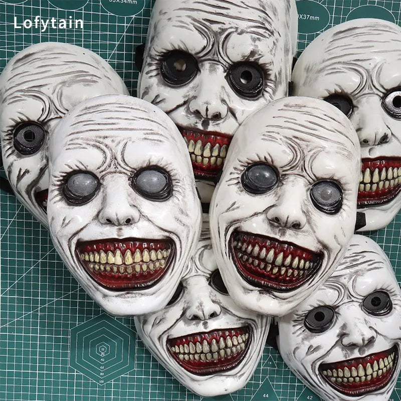 Halloween Horror L'esorcista Volto sorridente Maschera Cosplay