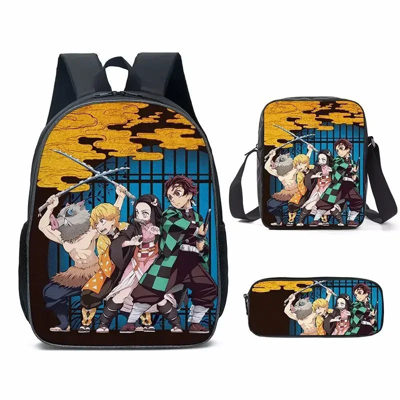 Set di 3 zaini Kamado Nezuko Demon Slayer