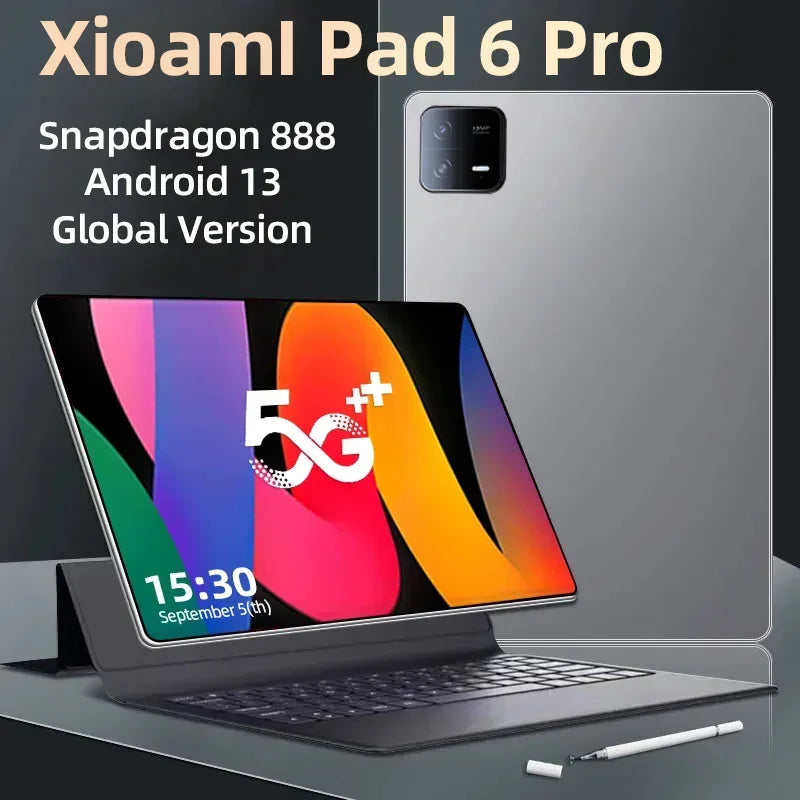 (PROPOSTE dal Magazzino HK) 2023 Pad 6 Pro Tablet Android 13 Snapdragon 888 IPS 16GB 1TB 5G WIFI Tablet PC 11 pollici versione globale 5G WIFI Pad 6 Pro Tab
