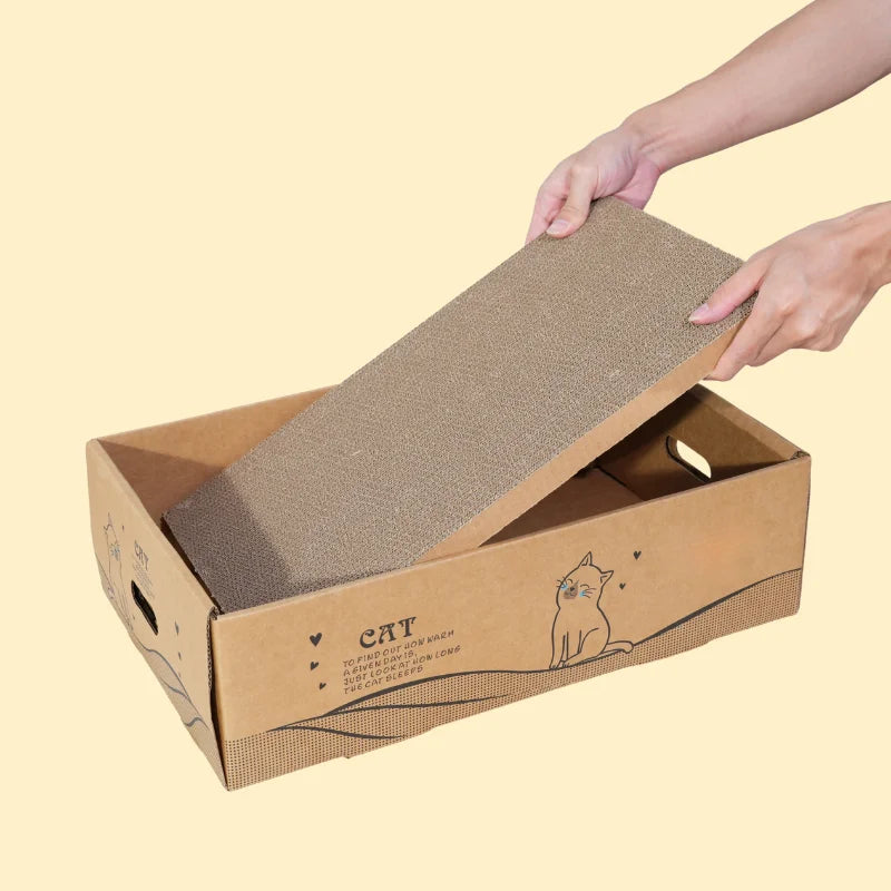 Tiragraffi per gatti, confezione da 6, tiragraffi in cartone extra large reversibili da 13" di larghezza per gatti grandi, medi e piccoli