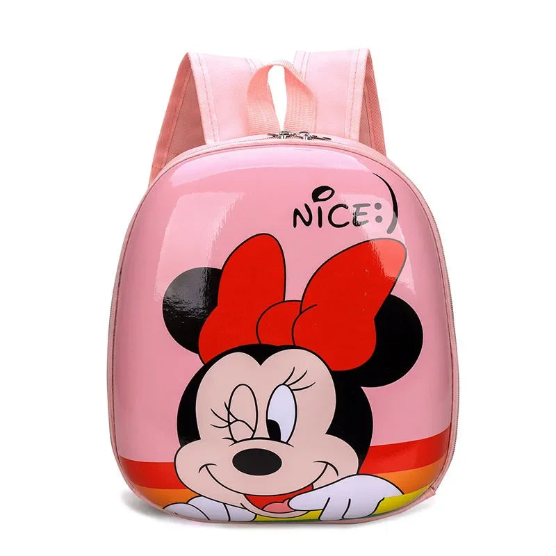 Borsa da scuola Mickey Mouse carina impermeabile ad alta capacità con guscio rigido