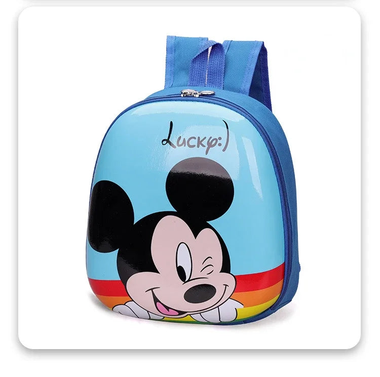Borsa da scuola Mickey Mouse carina impermeabile ad alta capacità con guscio rigido