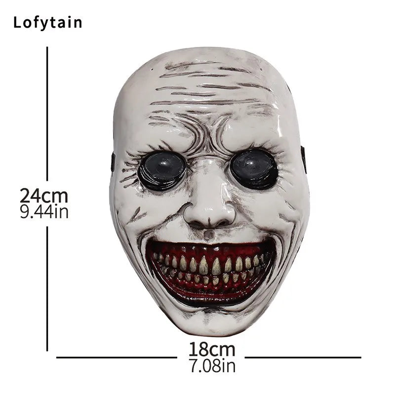 Halloween Horror L'esorcista Volto sorridente Maschera Cosplay