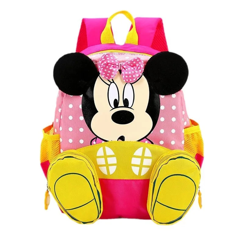 Zaino per bambini con tasche multiple di Topolino, grande capacità, grazioso zaino per la scuola materna, per ragazzi e ragazze