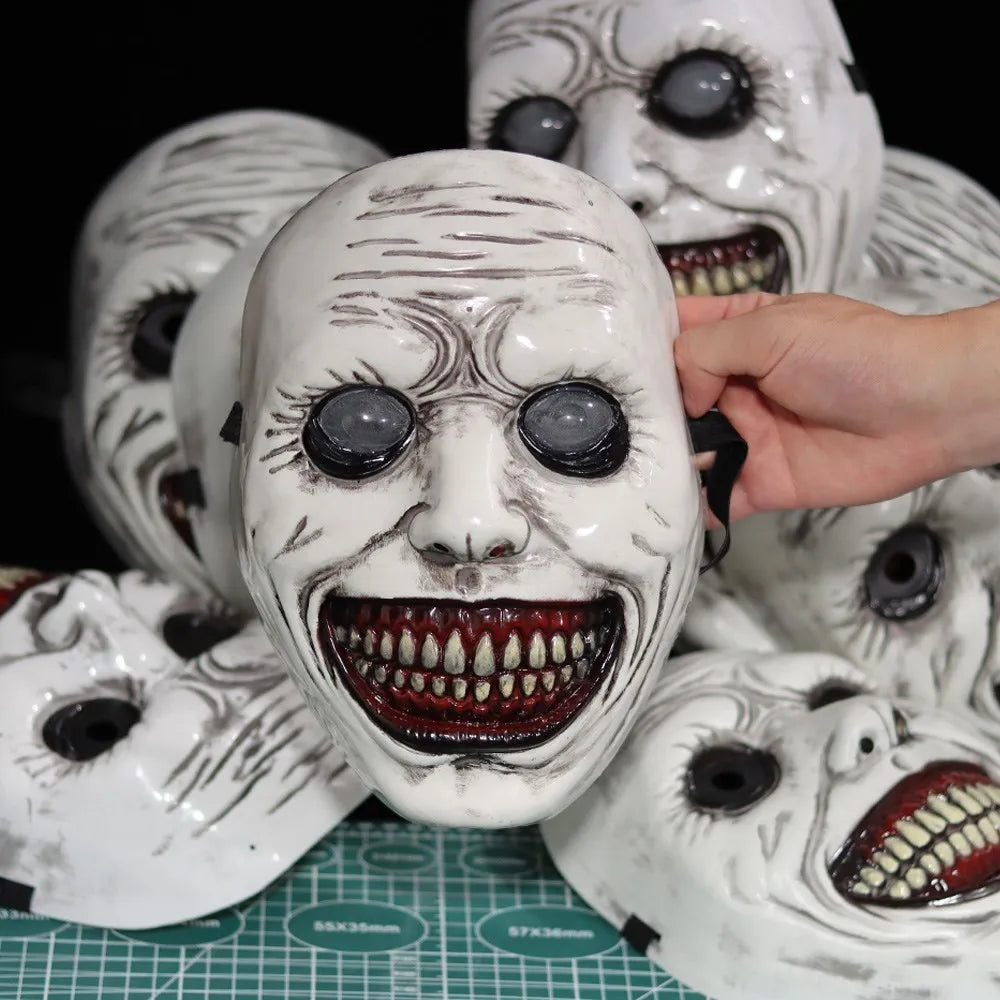 Halloween Horror L'esorcista Volto sorridente Maschera Cosplay