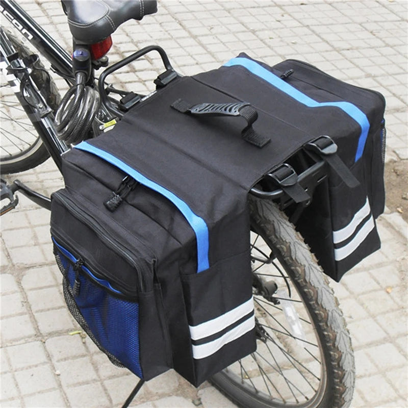 Borsa portabici-Borsa portapacchi-Borsa per bicicletta a doppio lato- Borsa da viaggio durevole