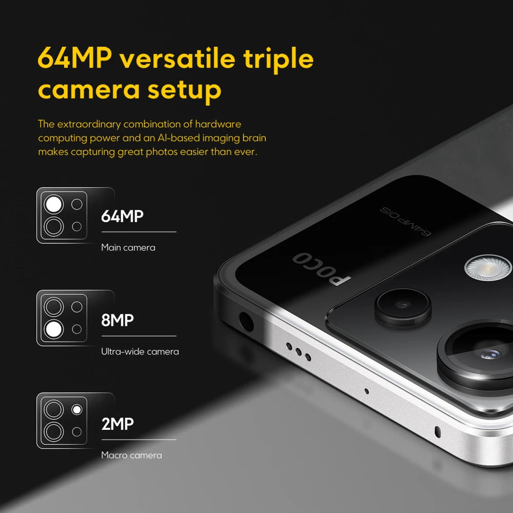 Xiaomi POCO X6 5G Triple Camera con OIS 67W Charging 5100mAh
