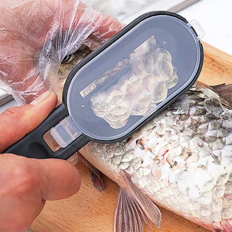 2 In 1 Plastic Fishing Scale Brush Built-in Fish CutterSPECIFICATIONSsupport: dropshippingmaterial: PP+stainless steelUse: Fish Scale ScraperType: Seafood ToolsSize: about 20x5.5cmSeafood Tools Type: Seafood Crackers &lasticaInterMedia WorldI'M'"World1 Plastic Fishing Scale Brush Built-