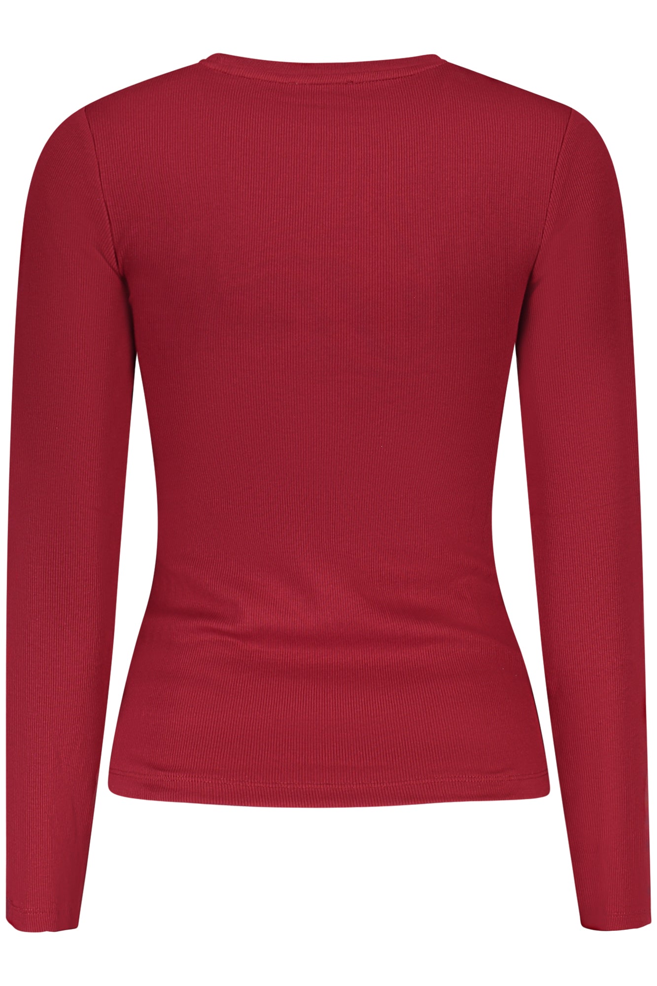 Tricou GUESS JEANS cu mânecă lungă pentru femei, roșu-1