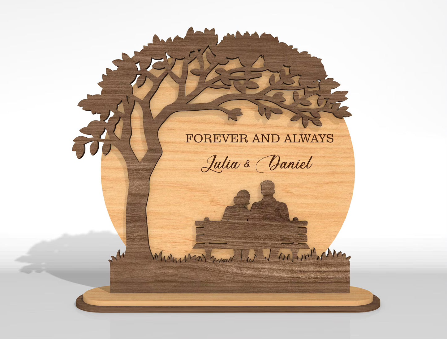 Cartello in Legno Multistrato : L’Intreccio dei Vostri Cuori