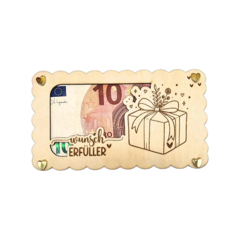 Portasoldi Elegante in Legno – La Scatola Regalo per Momenti Speciali