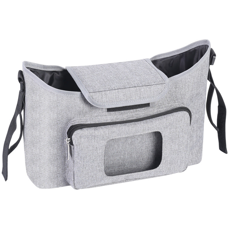 Light Weight Large Capacity Kodra Fabric Zipper Baby Diaper Stroller Organizer Bag