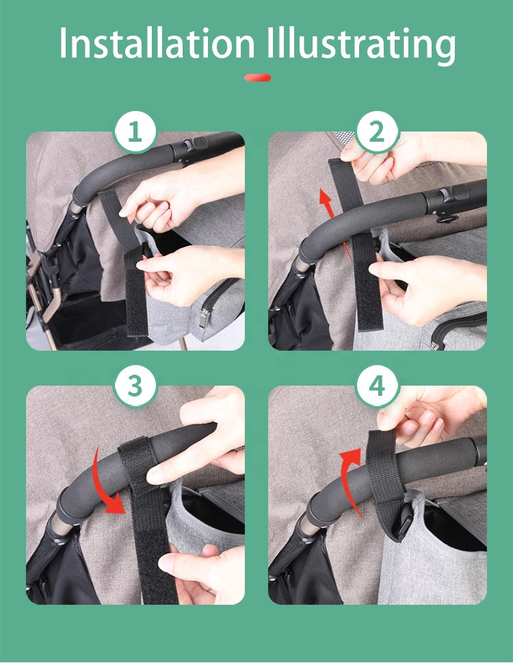 Sozzy Newest Design Visual Stimulation Distorting Mirror Hanging Rattle Baby Car Seat Stroller Toys Baby Tummy Time Light Weight Large Capacity Kodra Fabric Zipper Baby Diaper Stroller Organizer Bag
