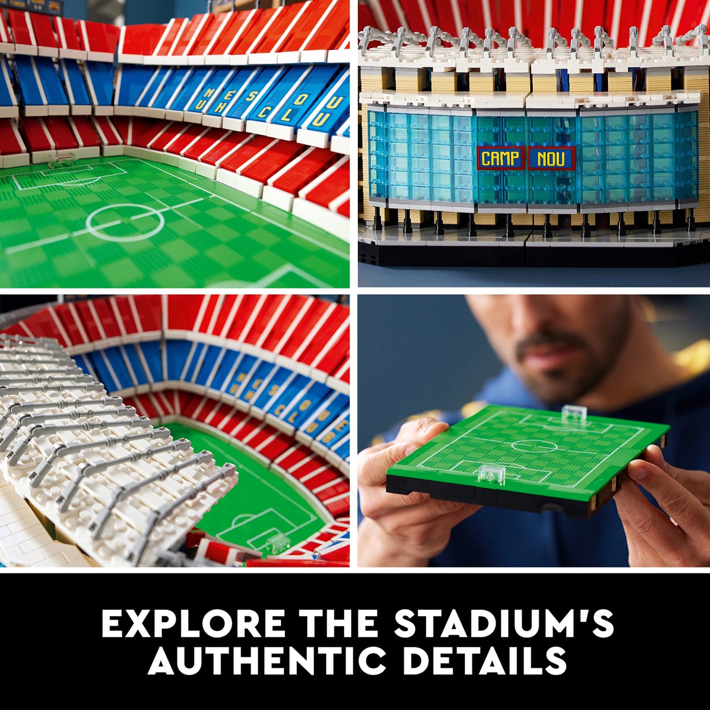 LEGO & Camp NOU – FC Barcelona 10284SPECIFICATIONSWarning: 18+Recommend Age: 12+y,18+,14+yPlastic Type: ABSOrigin: Mainland ChinaModel Number: 10284Material: PlasticBrand Name: LEGOmattoncino LegoIntermedia WorldI'M'"WorldLEGO & Camp NOU – FC Barcelona 10284