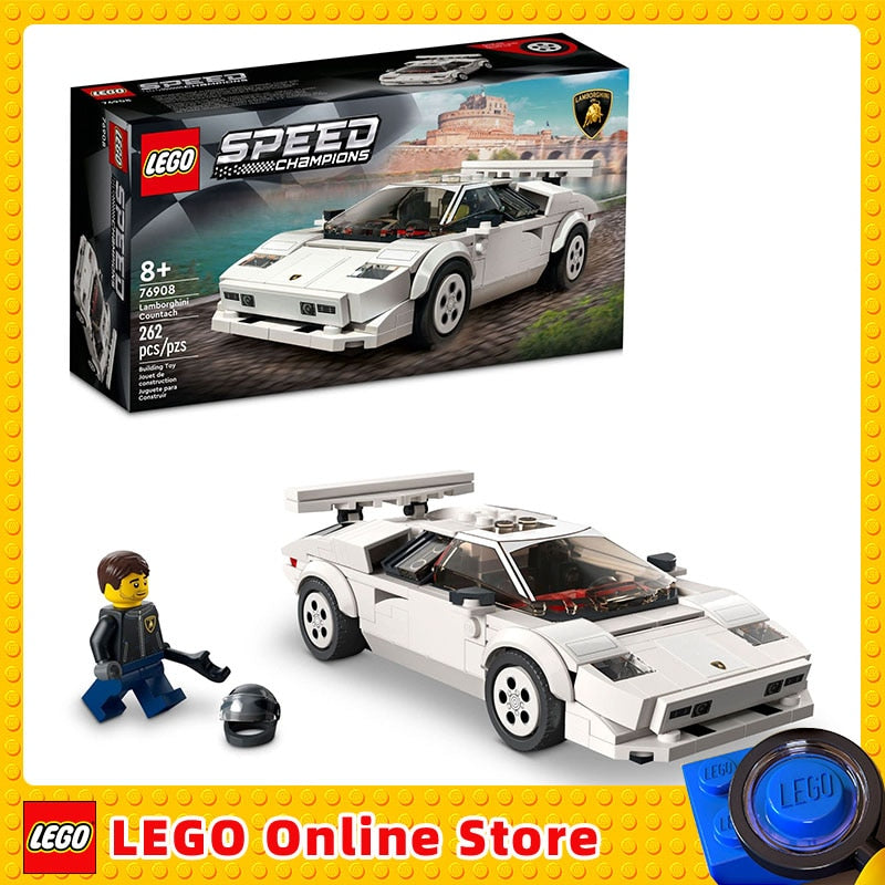 LEGO & Speed Champions Lamborghini Countach Children Building BlocSPECIFICATIONSWarning: Choking hazard. Small parts.Warning: 8+Recommend Age: 12+y,18+,14+yPlastic Type: ABSPlastic Type: ABSPlastic Block Shape: Self-Locking BrlcksPmattoncino LegoIntermedia WorldI'M'"WorldLEGO & Speed Champions Lamborghini Countach Children Building Blocks Toys Gift 76908