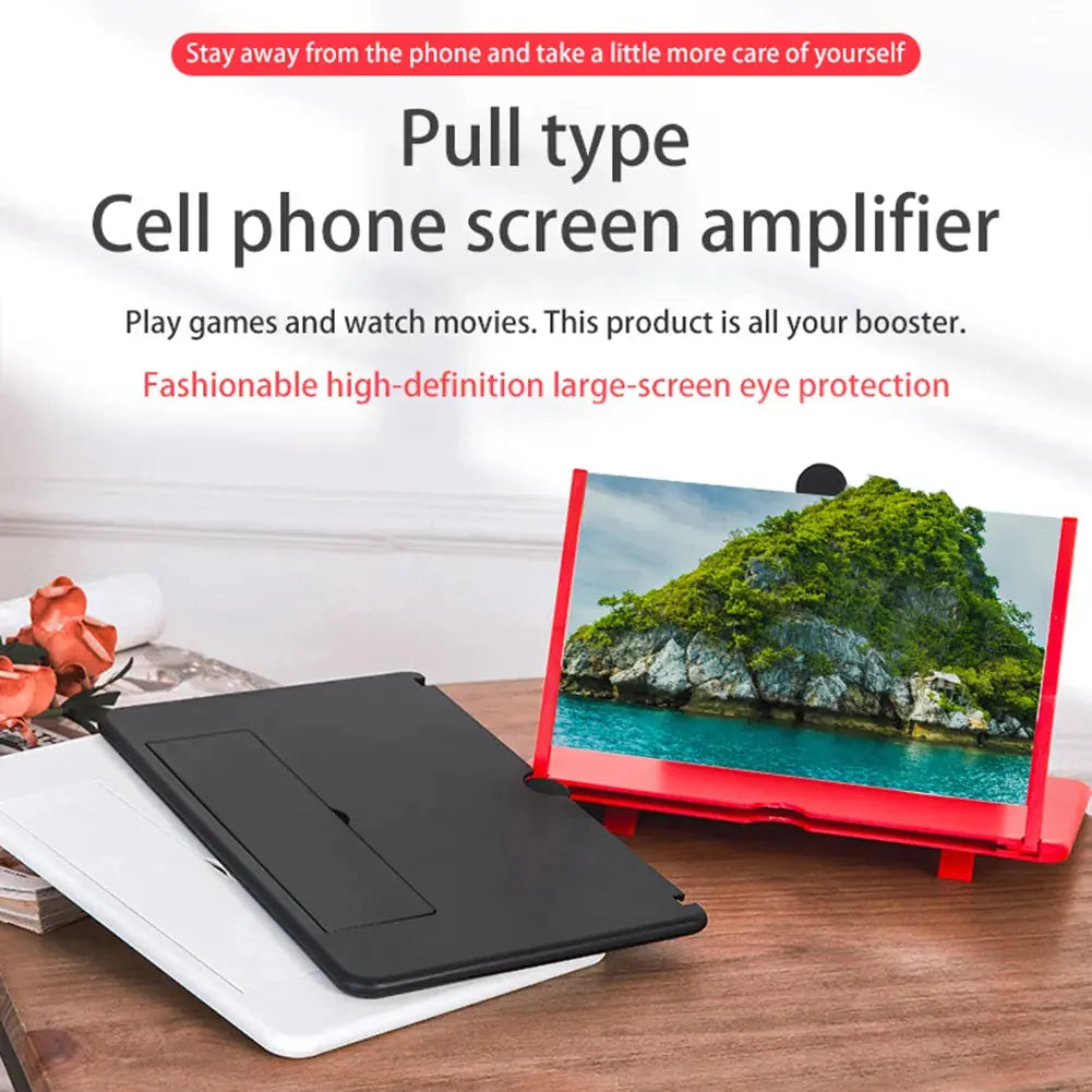 10 inch 3D Phone Screen Magnifier Amplifier Folding Design HD - Image #4