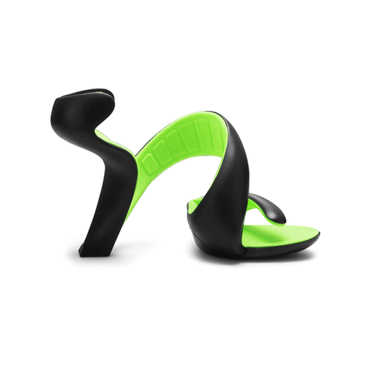 LIEKE PVC Sculptured Heel Sandals