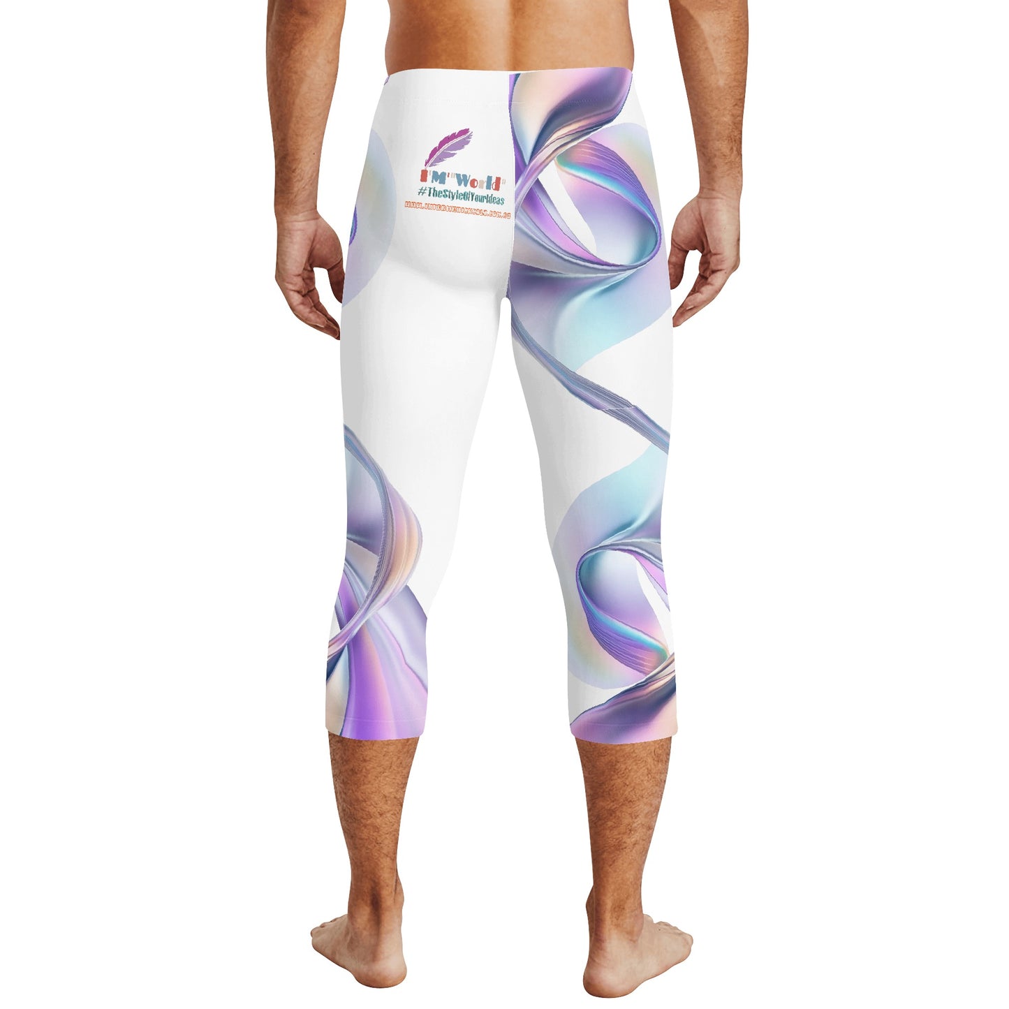 Leggings Capri e calzamaglia da allenamento da uomo a 3/4 di lunghezza