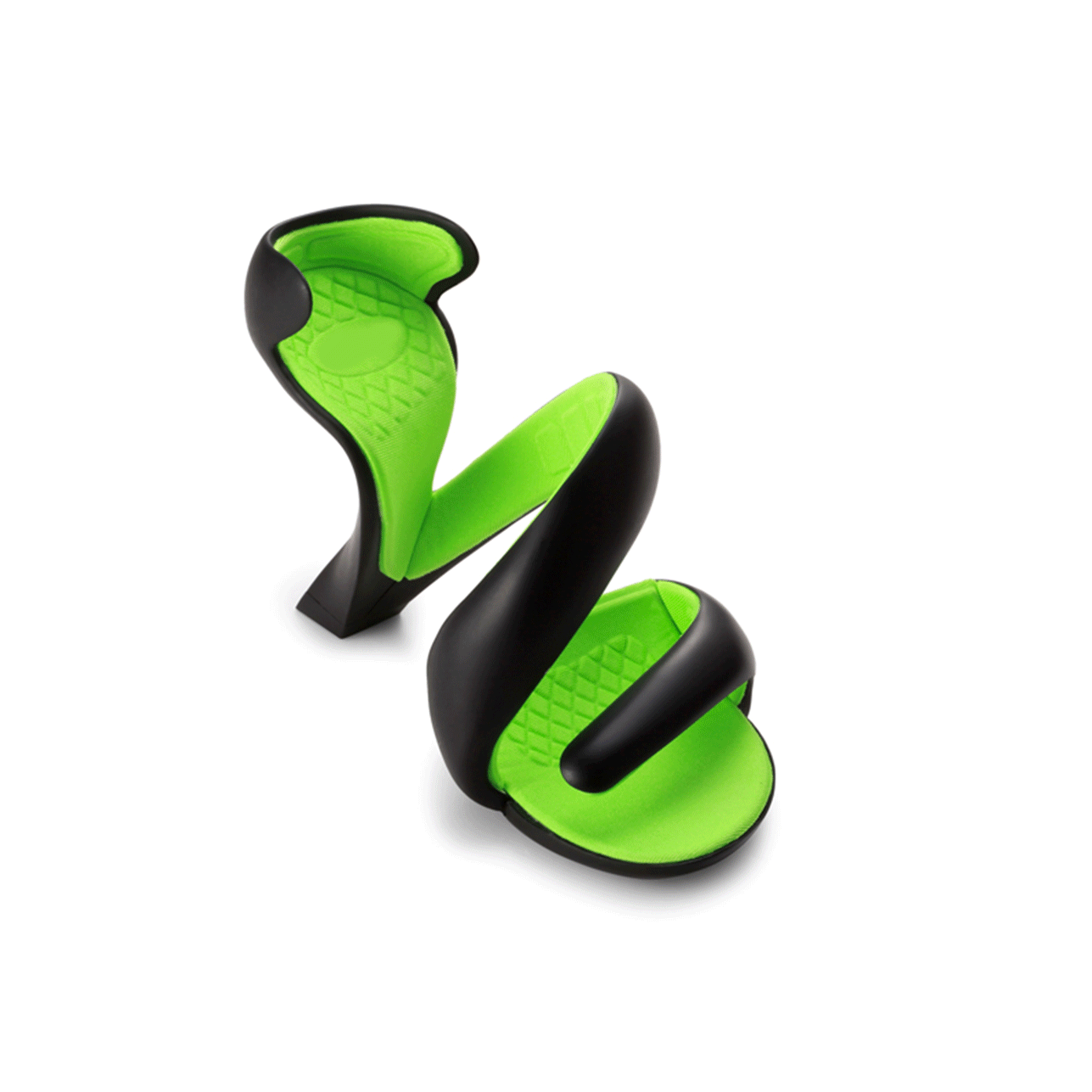 LIEKE PVC Sculptured Heel Sandals