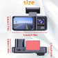Tripla Fotocamera HD Visione Notturna - Scatola Nera DVR Auto a 3 Canali con Obiettivi Integrati Anteriore/Posteriore, Registrazione 1.3MP, Video in Loop 24h e Funzione Infrarossi