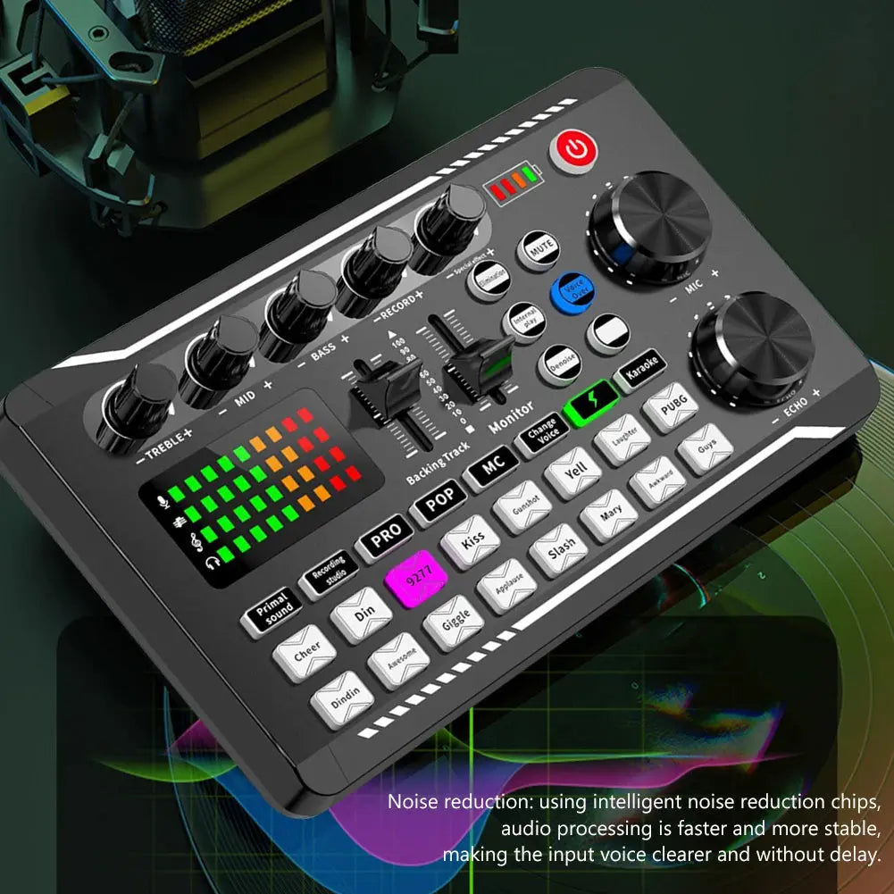 Scheda audio da studio professionale compatibile con Bluetooth per telefono PC Console di missaggio audio Amplificatore Mixer di musica dal vivo - Image #12