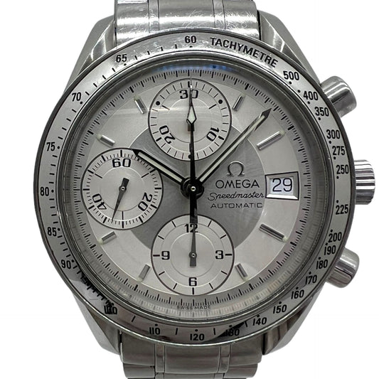 OMEGA SPEEDMASTER DATE SILVER DIAL CHRONO