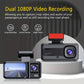 Tripla Fotocamera HD Visione Notturna - Scatola Nera DVR Auto a 3 Canali con Obiettivi Integrati Anteriore/Posteriore, Registrazione 1.3MP, Video in Loop 24h e Funzione Infrarossi
