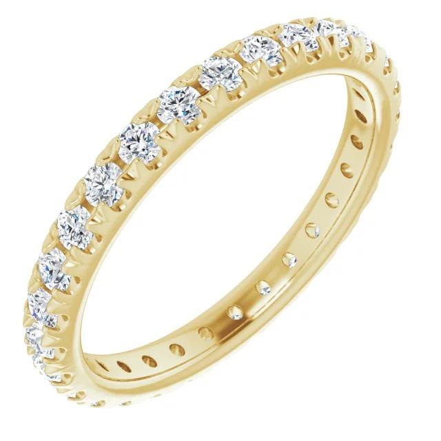 Eternity Diamond Gruppo musicale 0.87 carati gioielli in oro giallo