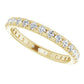 Eternity Diamond Gruppo musicale 0.87 carati gioielli in oro giallo