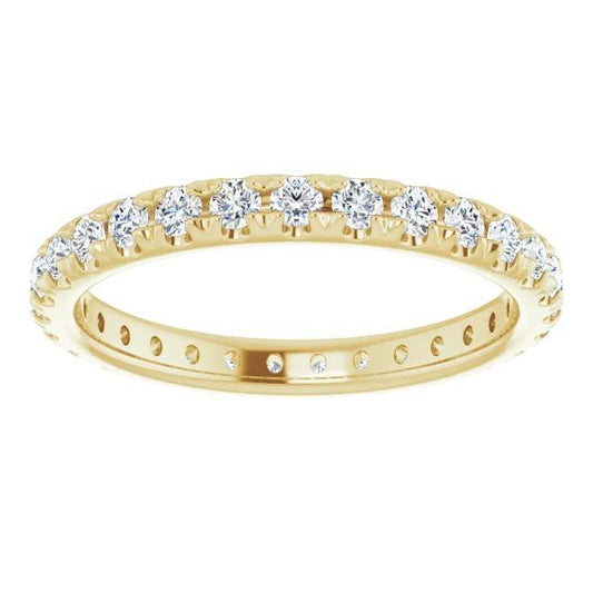 Eternity Diamond Band 0.87 carat yellow gold jewelry