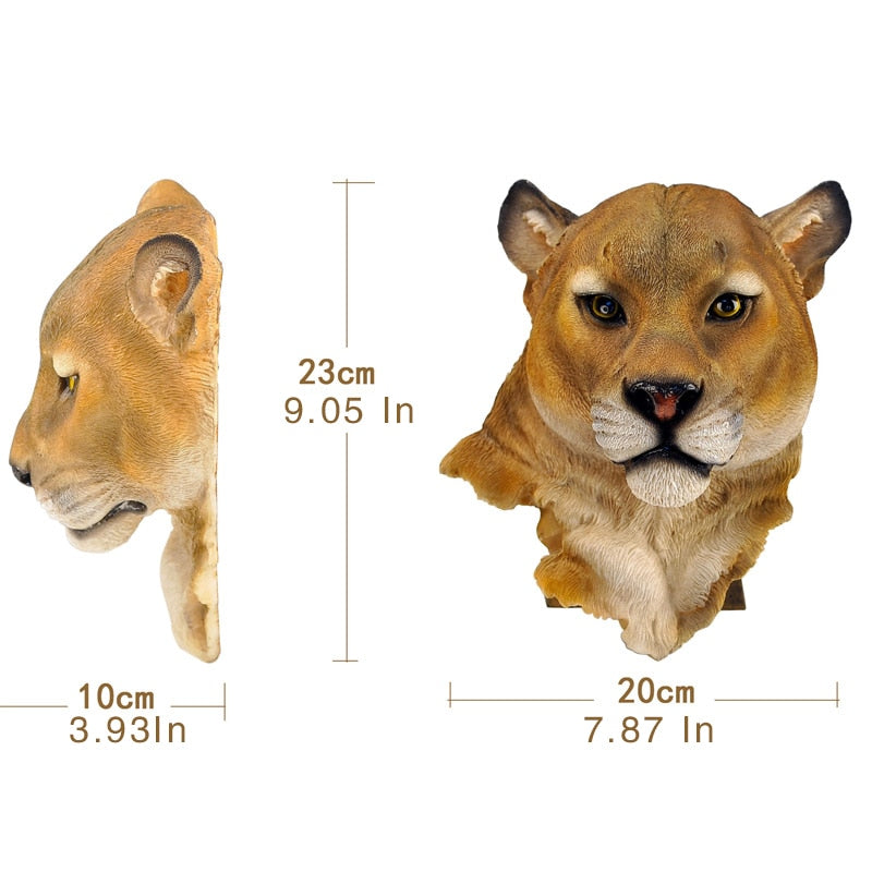Animal Head Wall Decoration Statues Room - InterMedia World