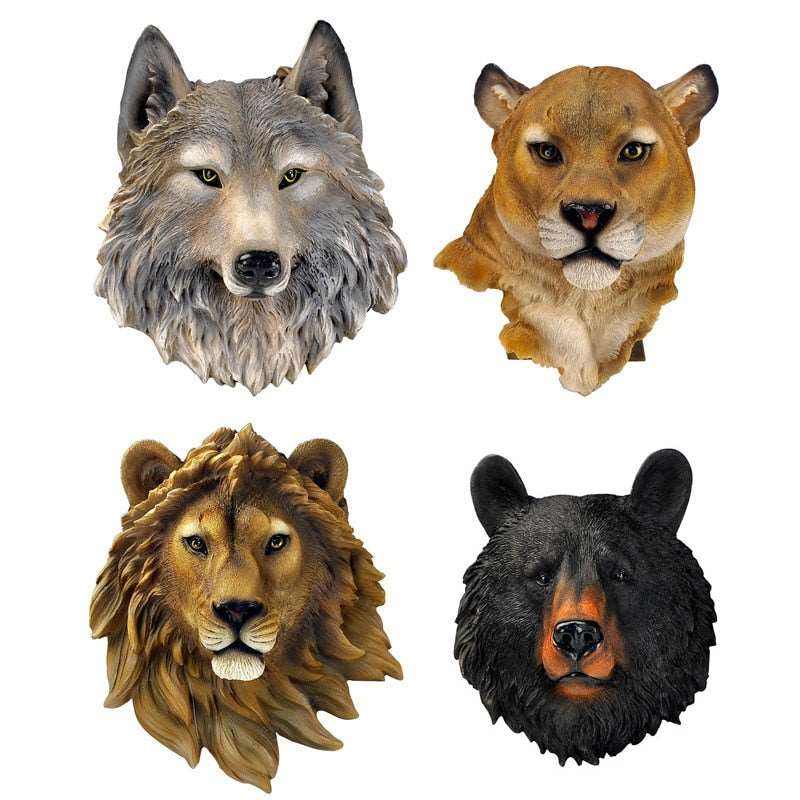 Animal Head Wall Decoration Statues Room - InterMedia World