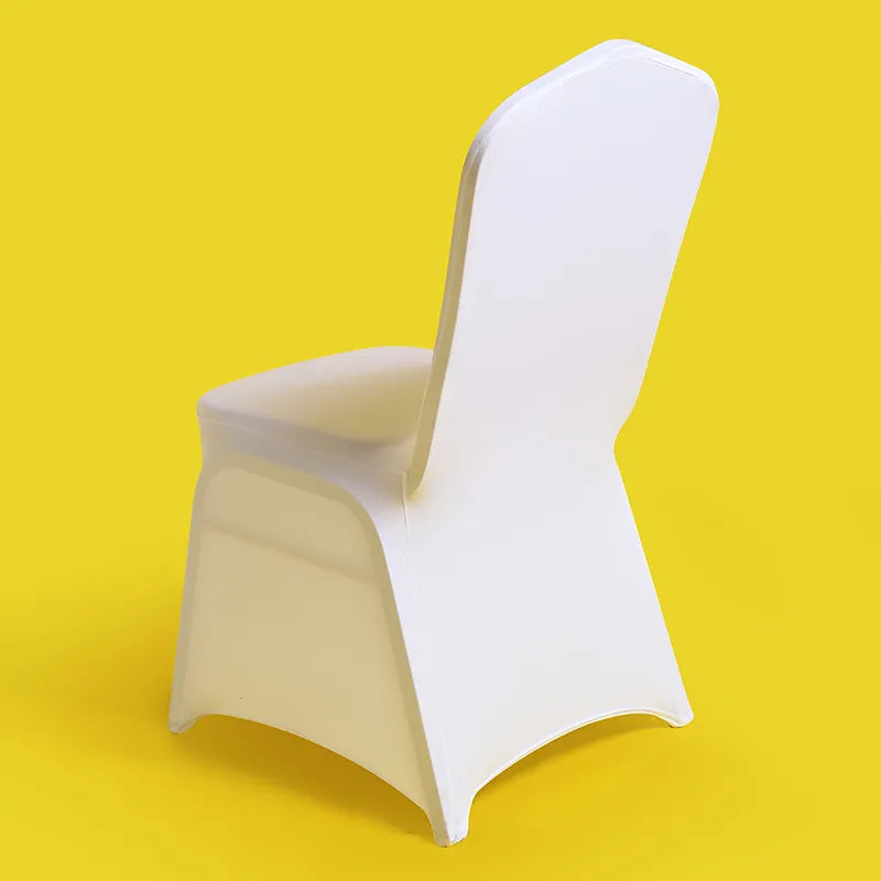 50/100Pcs White Wedding Chair Covers Spandex